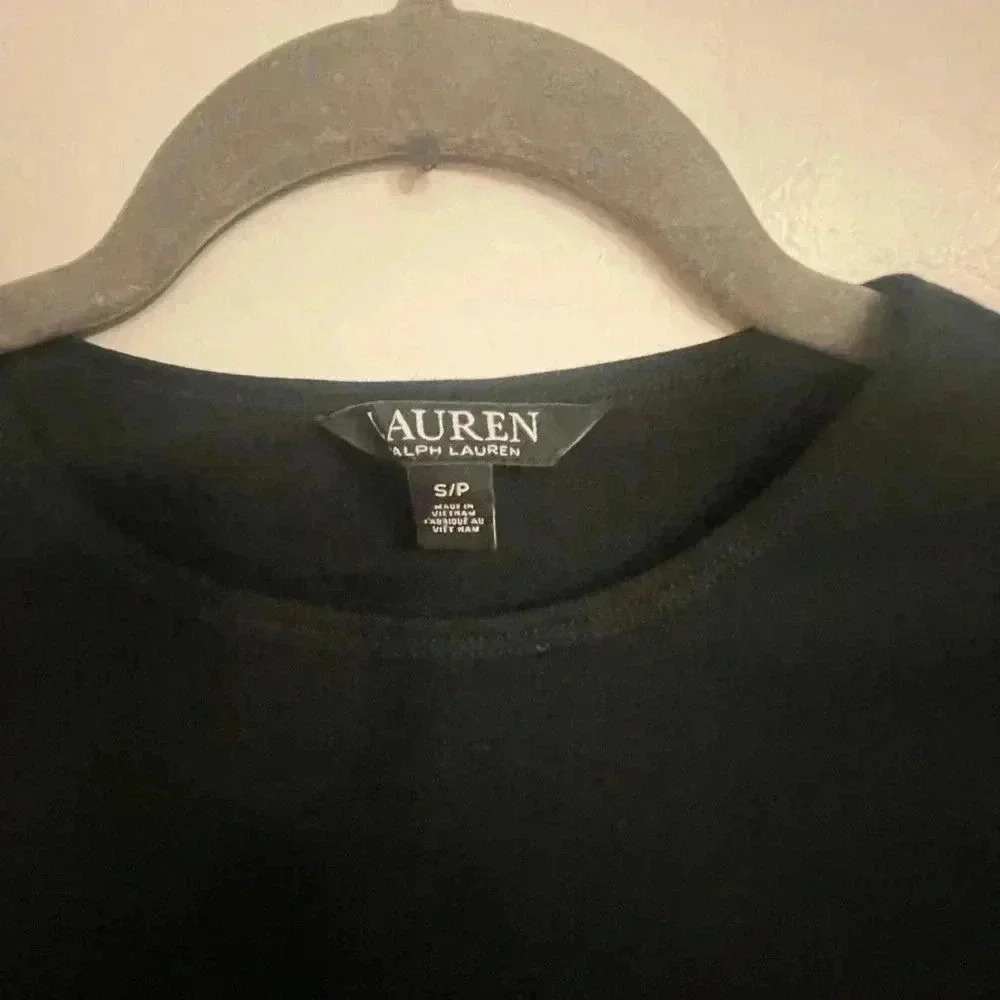 Black Lauren Ralph Lauren long sleeve tee shirt tshirt Small EUC - Picture 2 of 3